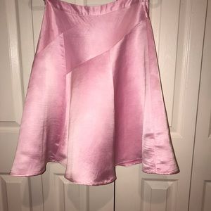 Banana Republic Pink Satin Skirt Size 2